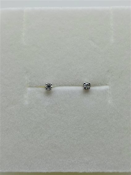 Orecchini Davite & Delucchi Donna CLASSIC LINE in Oro bianco Diamante 0.04 Ct BBS0905204 - BBS0905204
